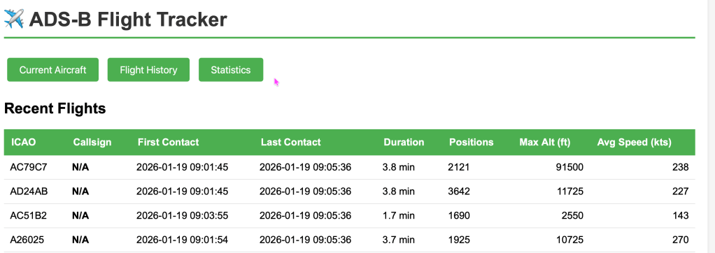Building an ADS-B Flight Tracker with Oracle 23ai and Python