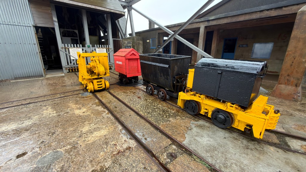 Explosives and ore trucks